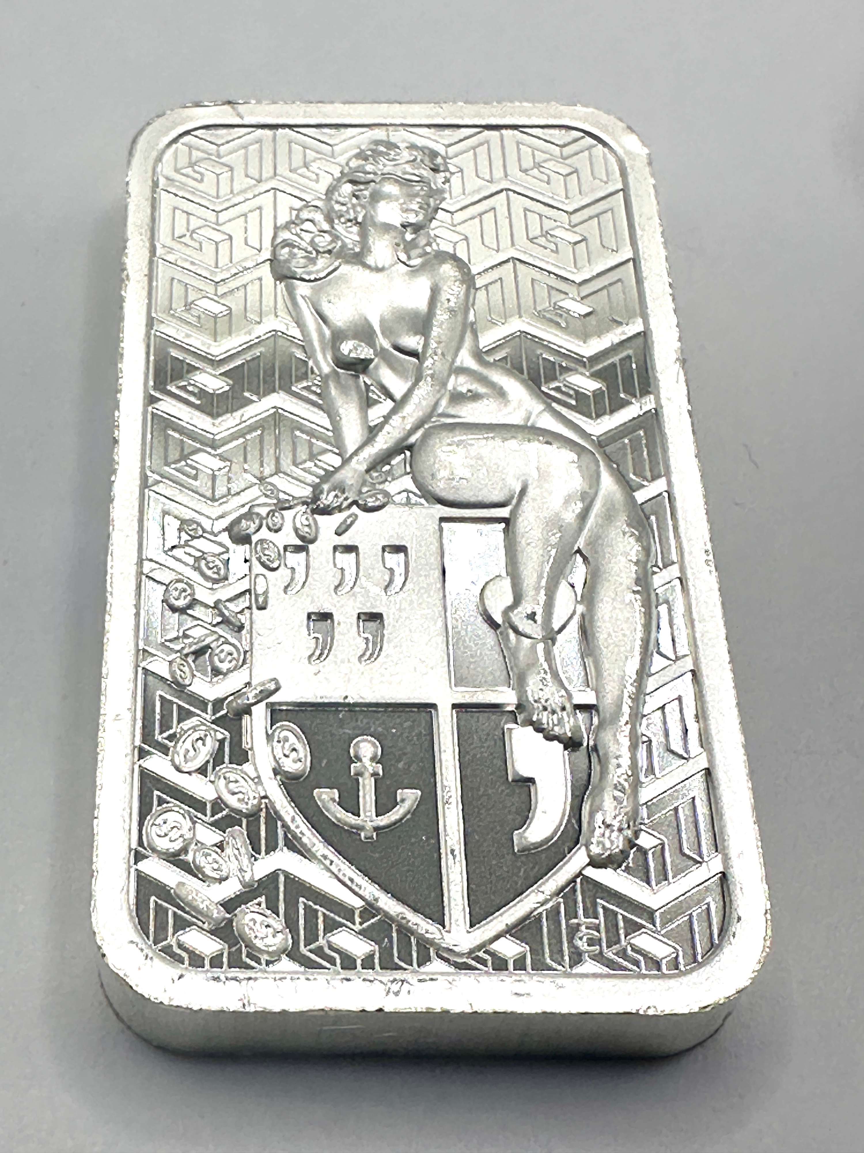 A 2 Oz .9999 Ag LGM Silver Bullion Bar