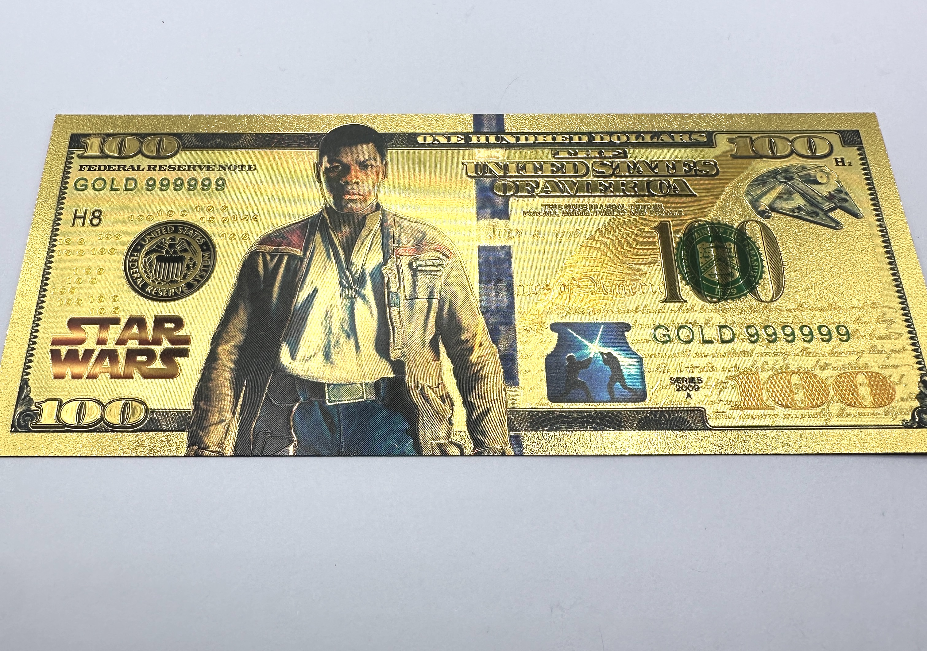 A Star Wars Series 2009 A Novelty Gold Foil Banknote