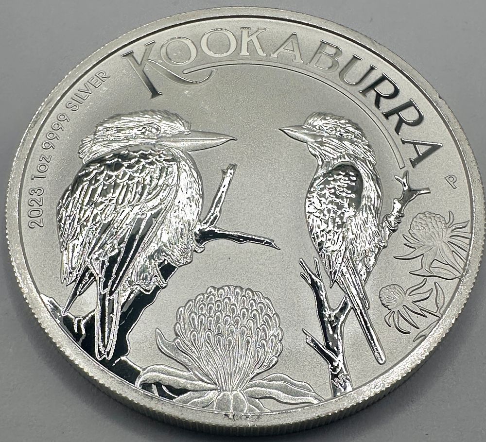 Lot 412: Australia 2023 Perth Mint 1oz .9999 Silver Kookaburra Coin