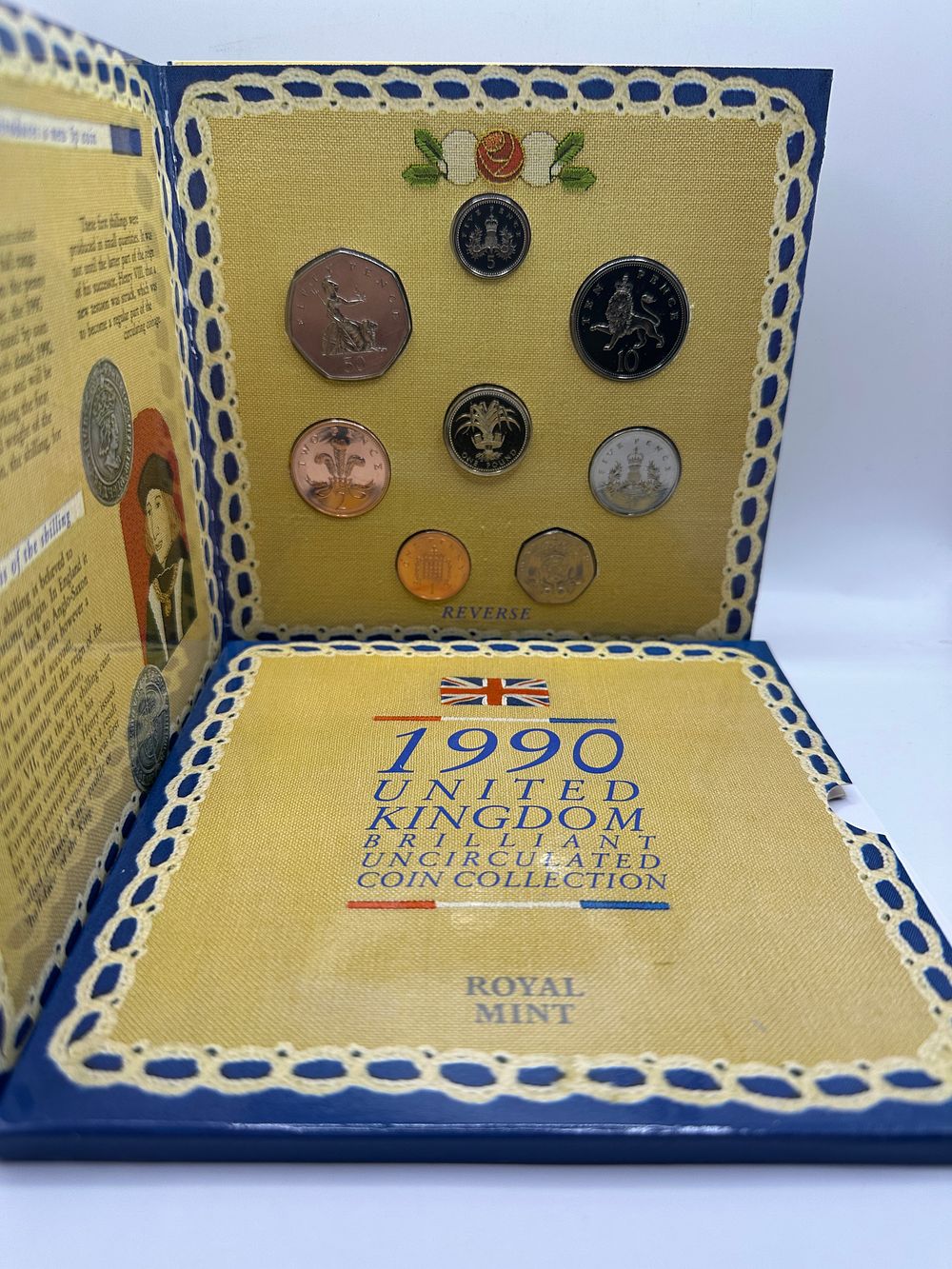 Lot 422: UK 1990 United Kingdom Brilliant Uncirculated Coin Collection