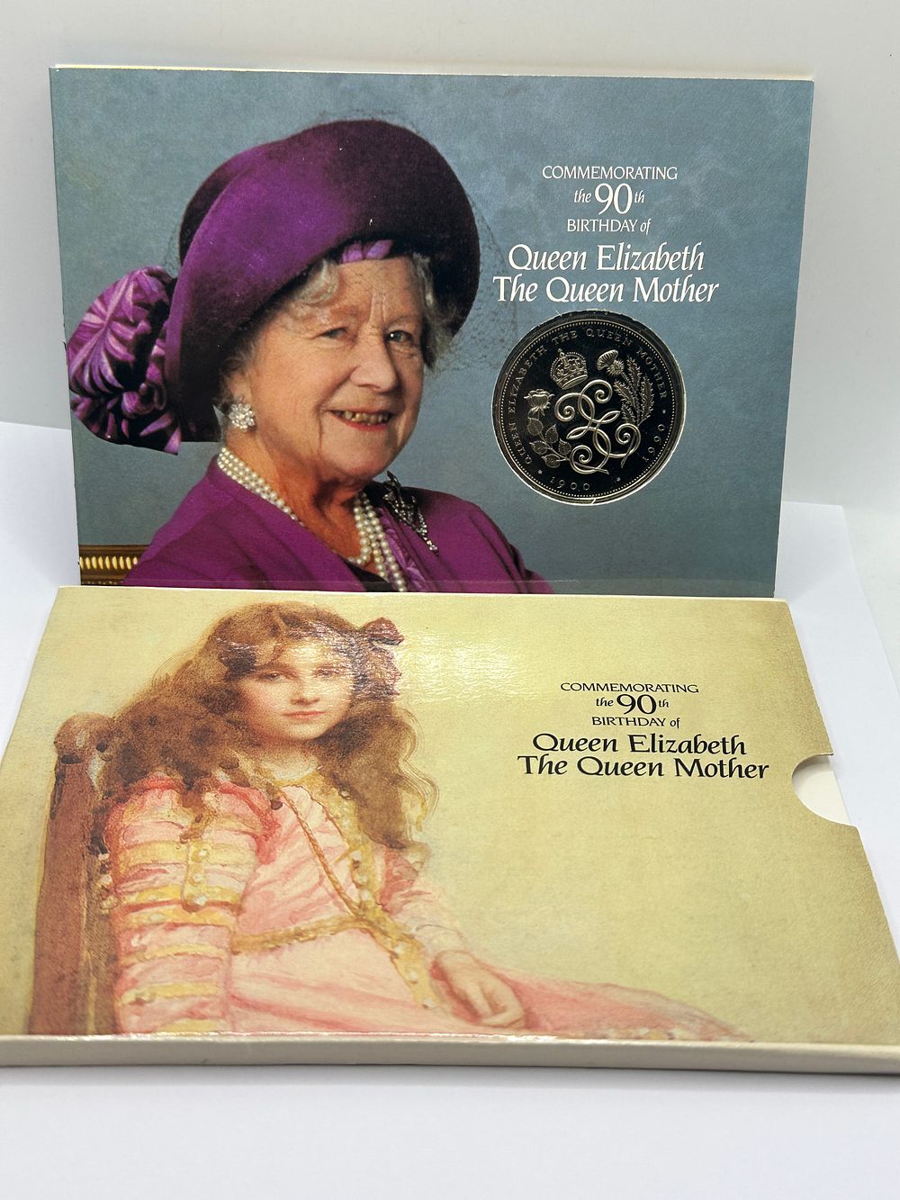Lot 425: UK 1990 Queen Elizabeth The Queen Mother 90th Birthday Five Pound Coin
