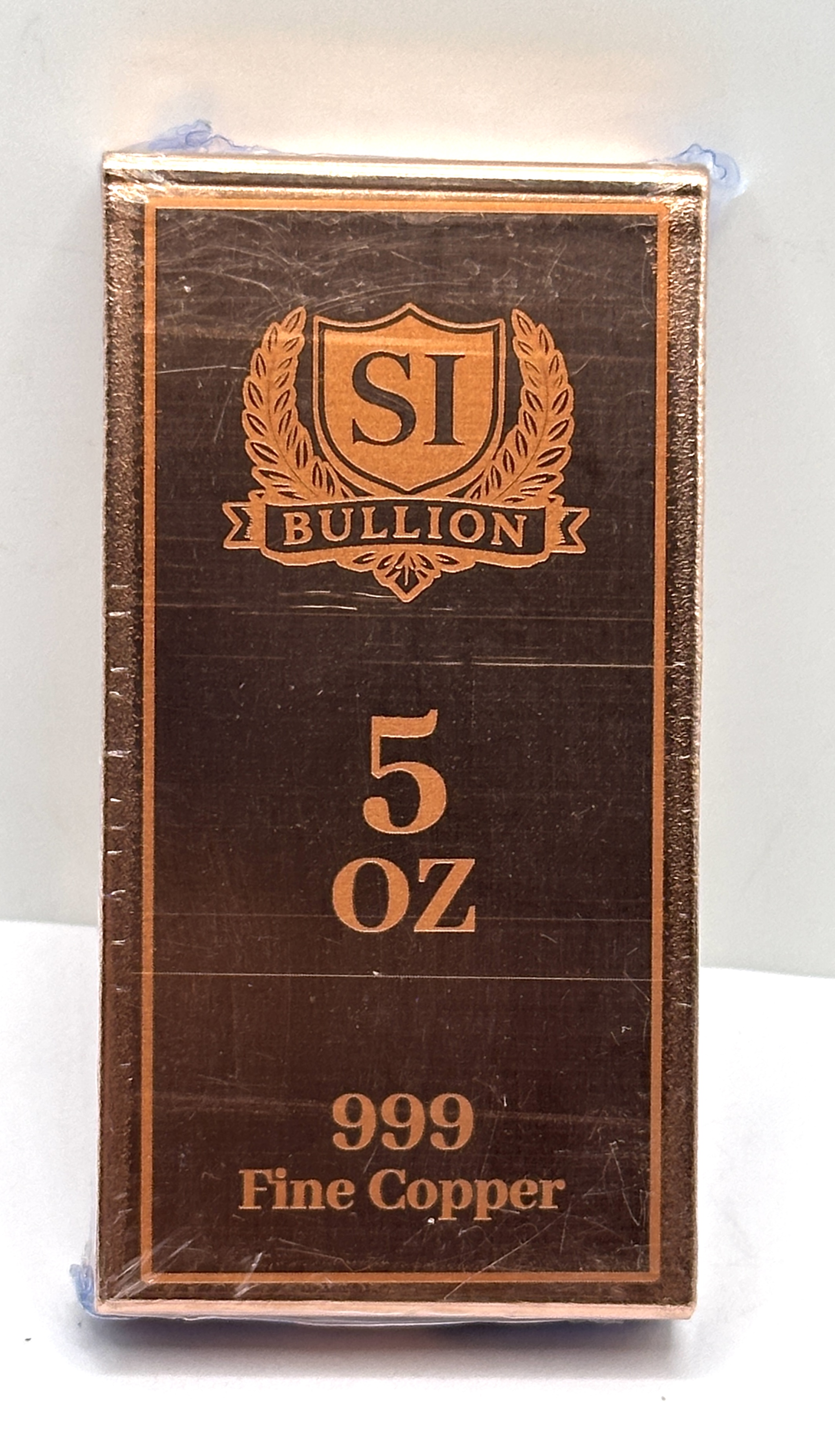 SI Bullion 5 Ounce .999 Fine Copper Bullion Bar