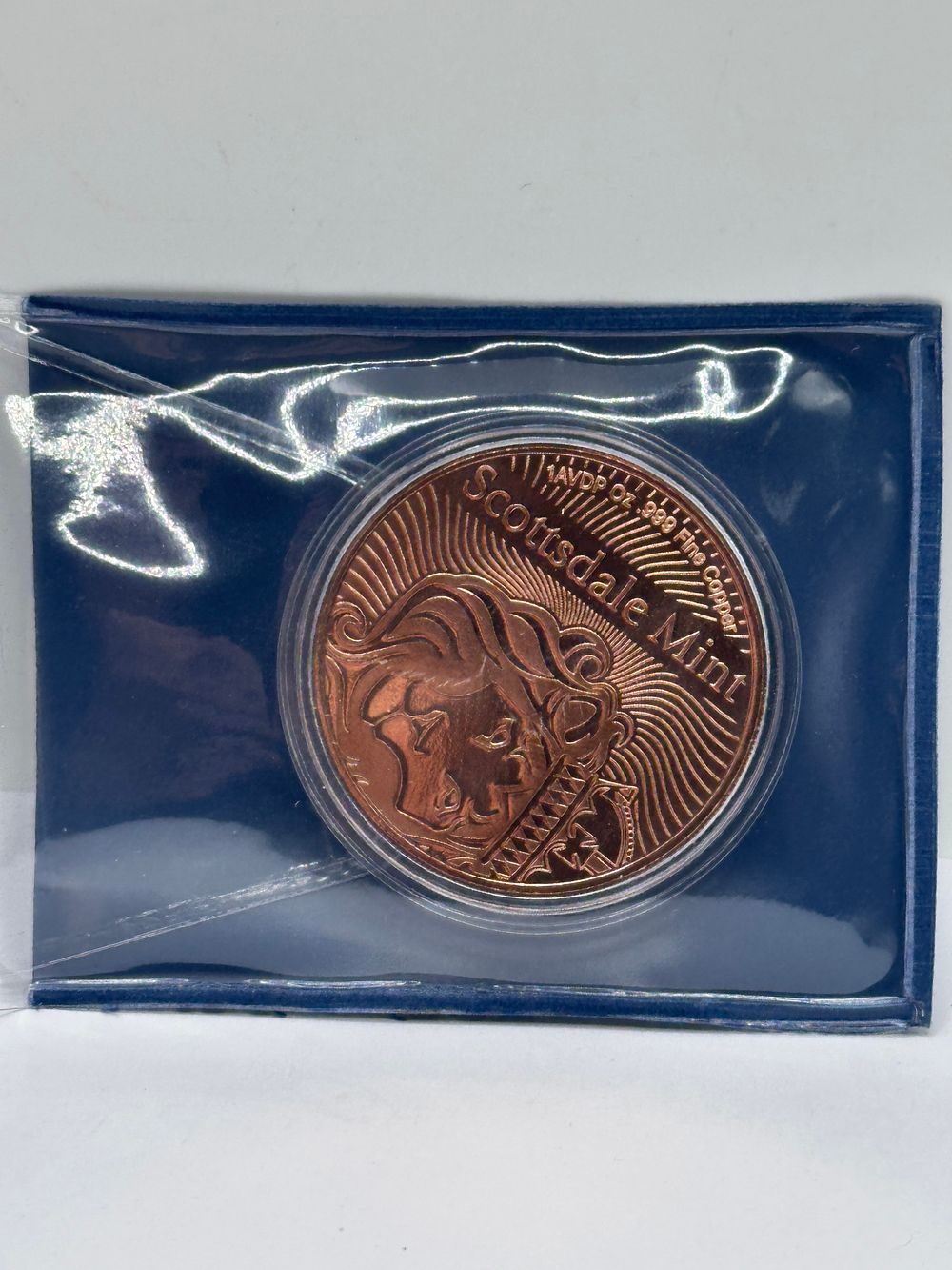 Lot 440: Scottsdale Mint 1 AVDP oz .999 Fine Copper Round