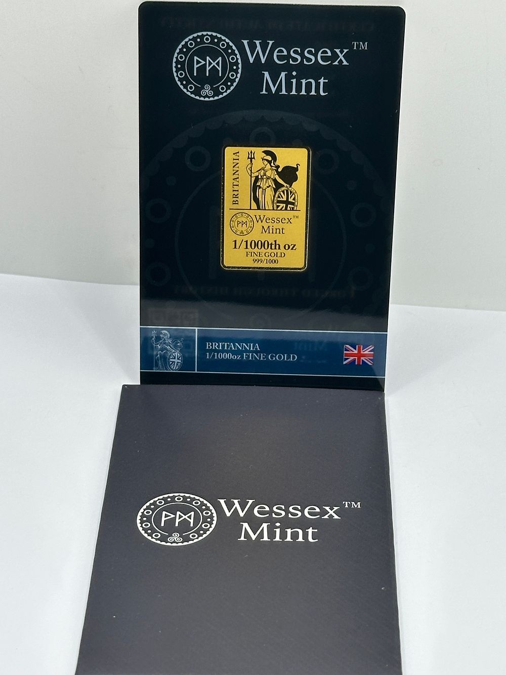 Lot 441: Wessex Mint .999 Fine Gold 1/1000th oz Britannia Bar