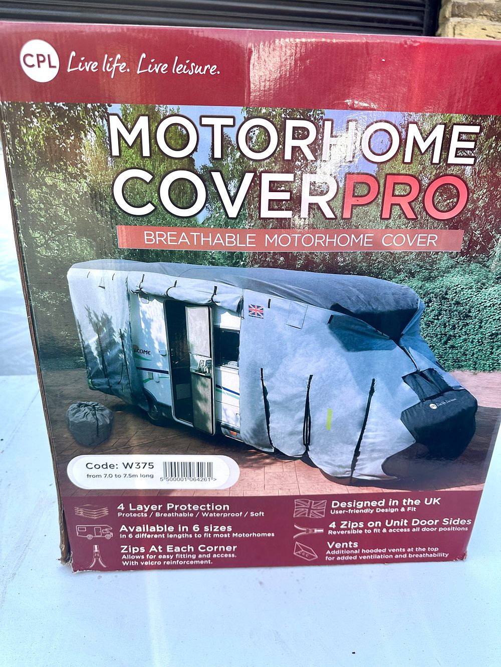 Lot 501: A CPL Motorhome CoverPro Breathable Motorhome Cover, Code W375