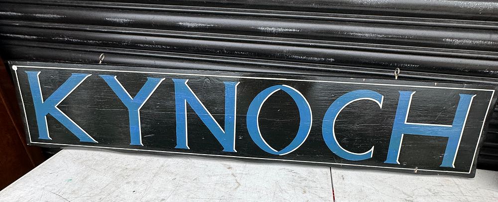 Lot 536: A Hand-Painted Wooden Kynoch Advertising Sign