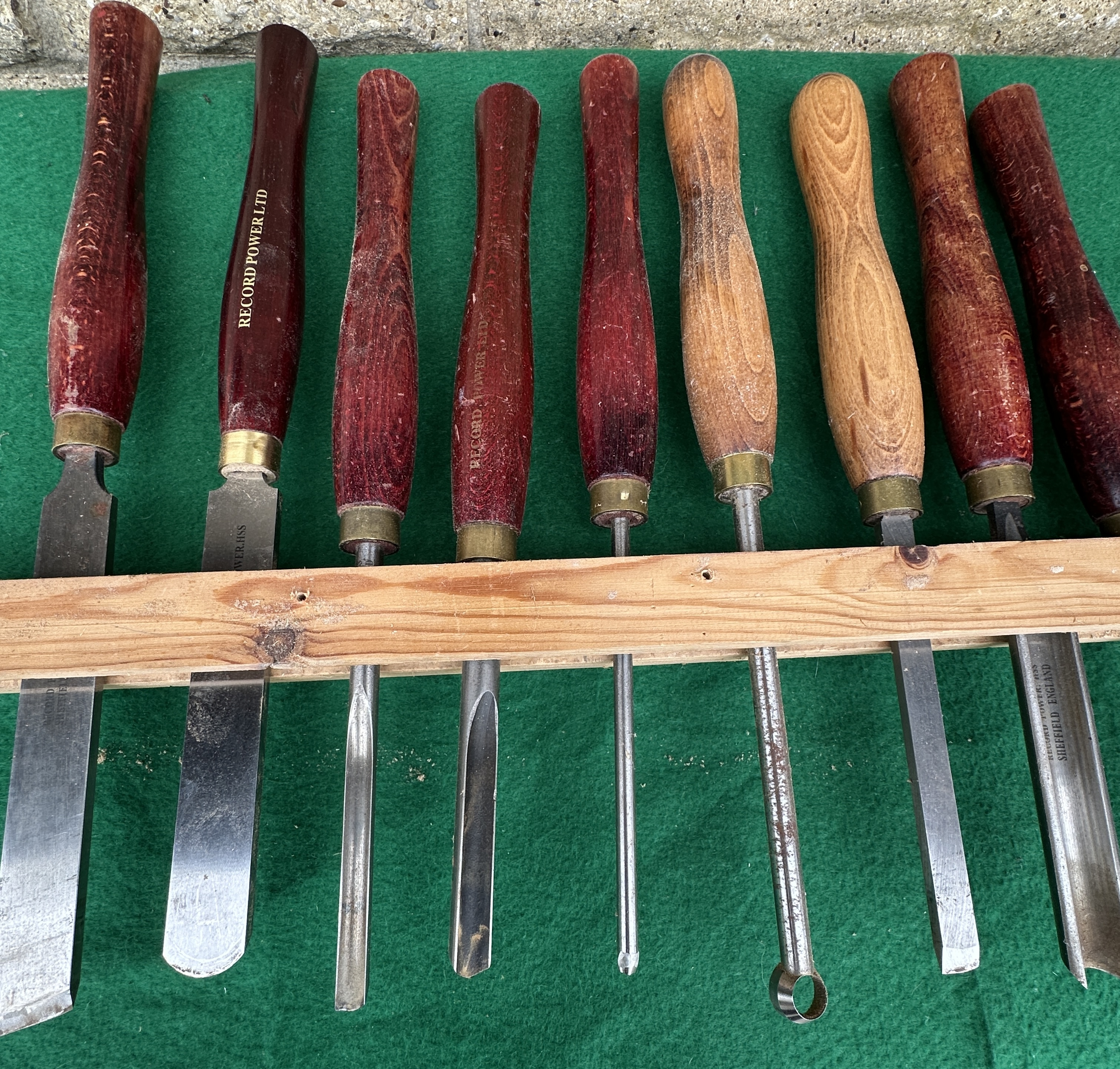 A Record Power Ltd HSS Woodturning Lathe Tool Set
