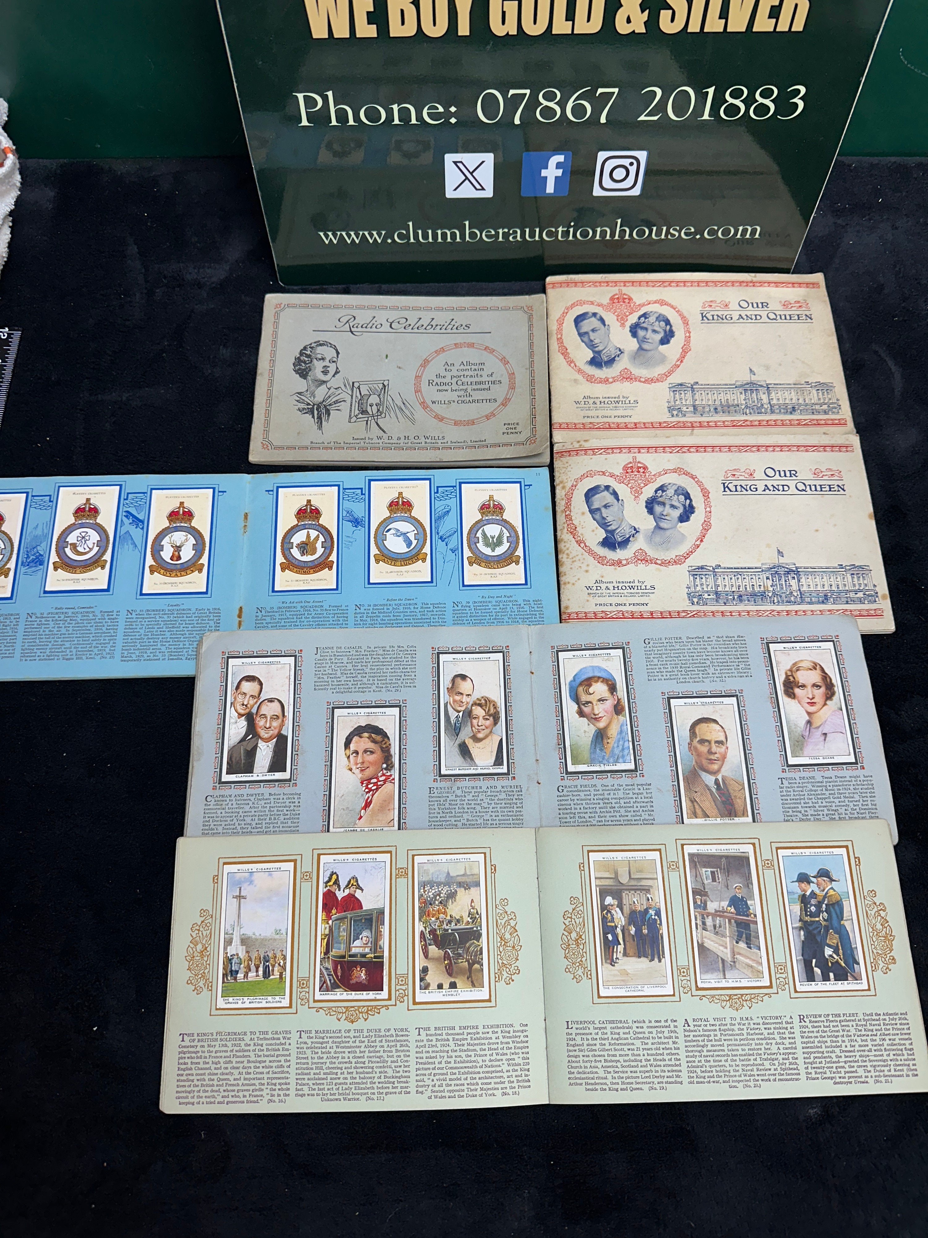 A Collection of 1930s W.D. & H.O. Wills and John Player & Sons Cigarette Card Albums