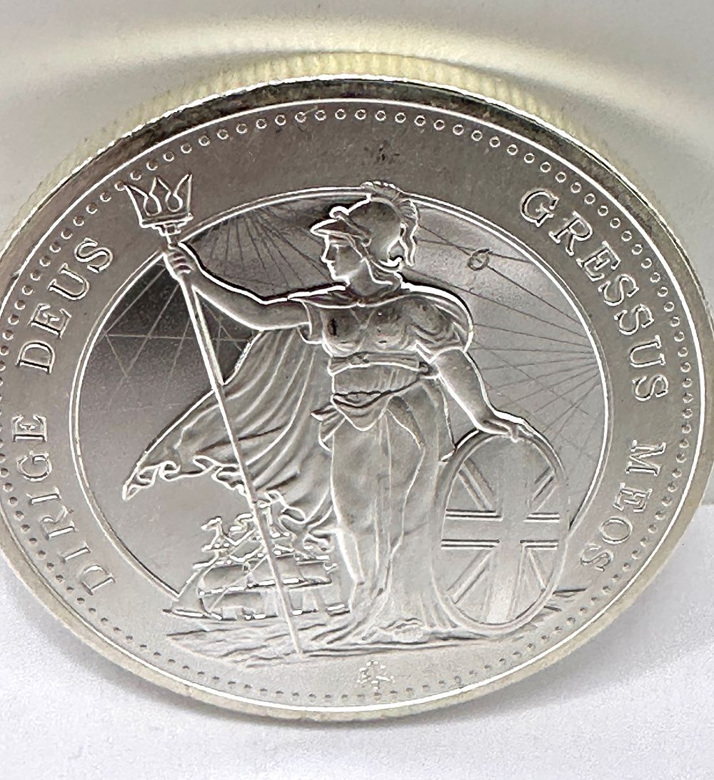 Lot 444: St. Helena 2021 Queen Elizabeth II 999 Silver One Ounce Pound