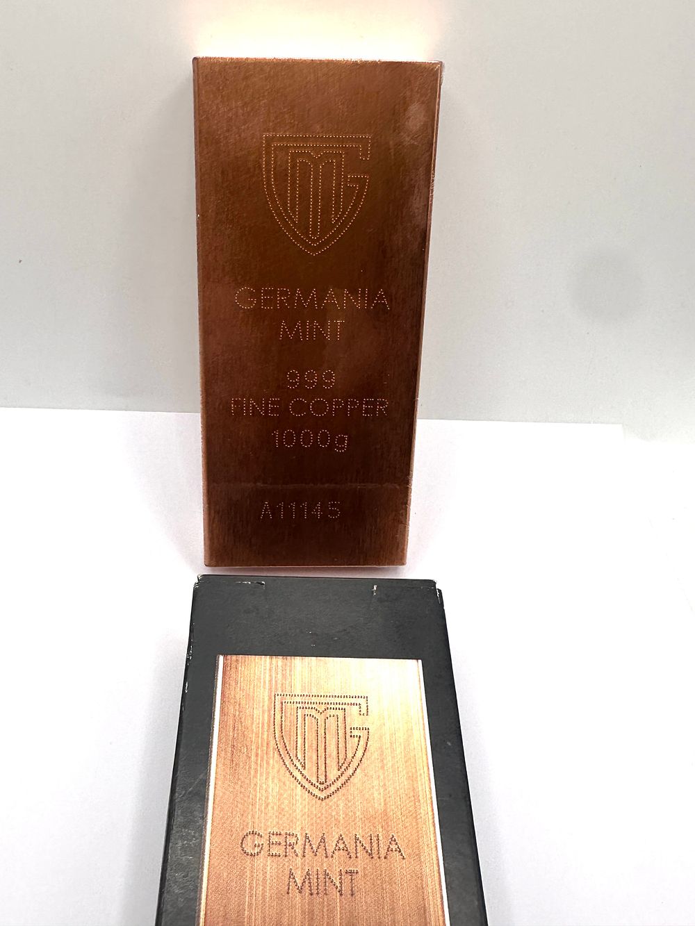 Lot 448: Germania Mint 1000g Fine Copper Bullion Bar