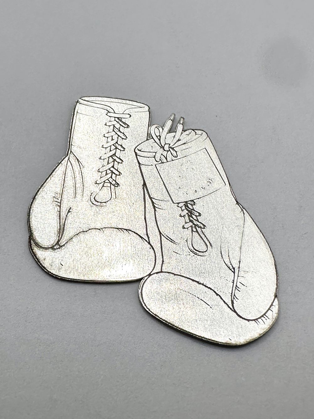 Lot 454: A Fine Silver Boxing Gloves Collectible Bullion Piece