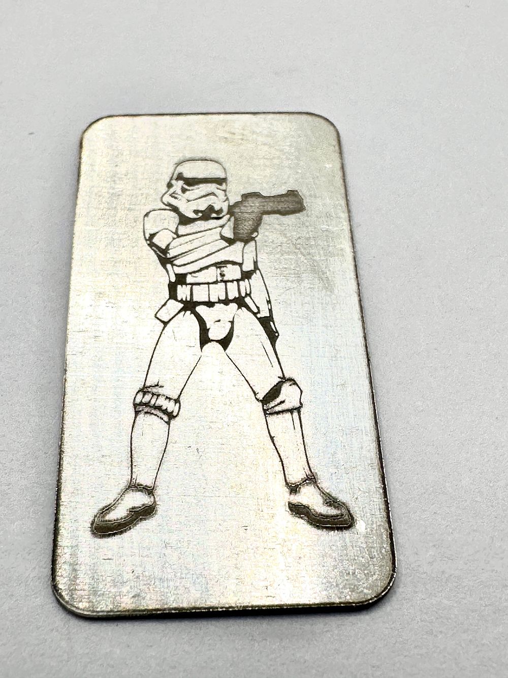 Lot 465: A 999 Fine Silver Stormtrooper Bullion Bar