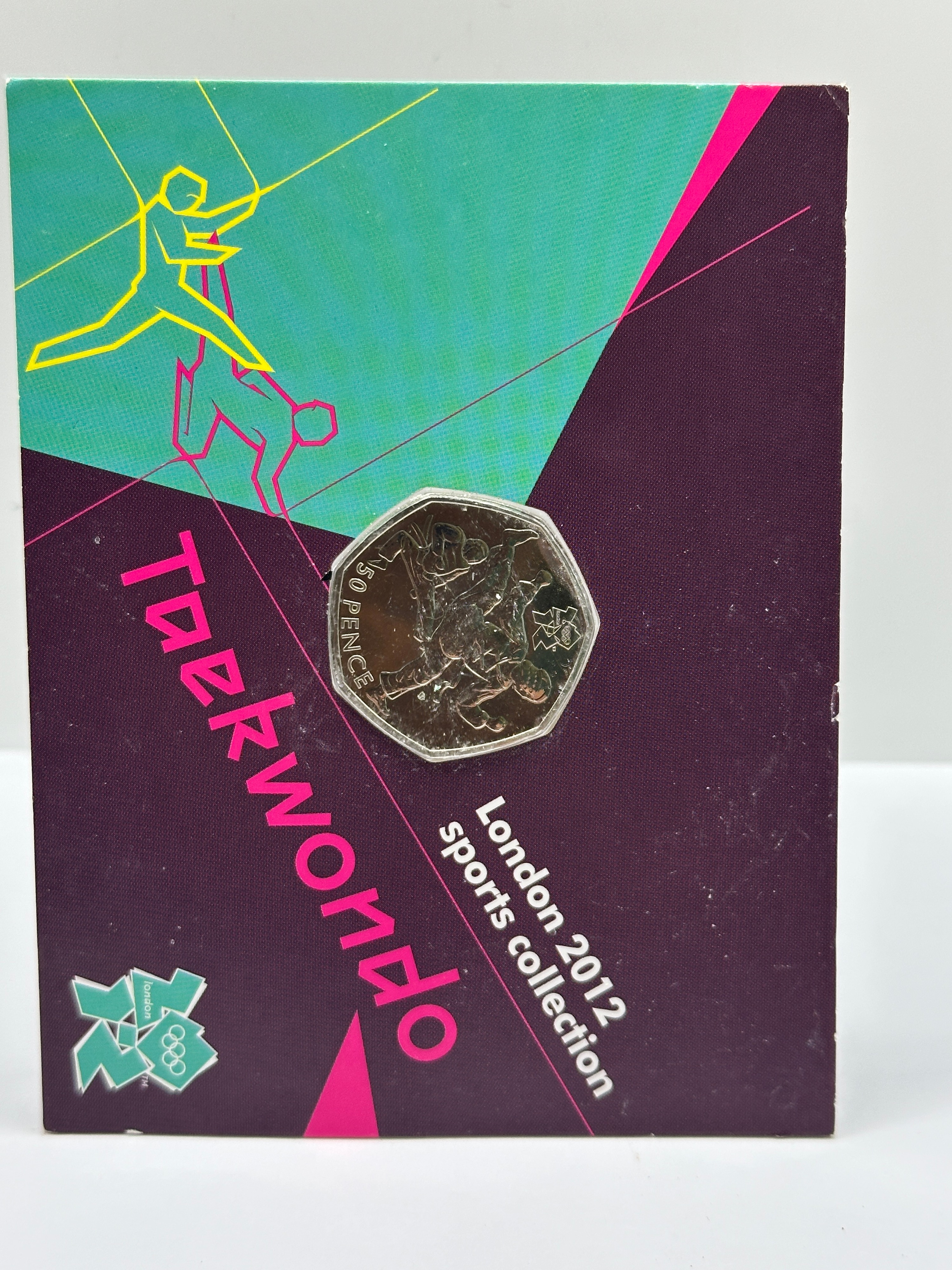 UK 2011 London 2012 Taekwondo 50 Pence Coin