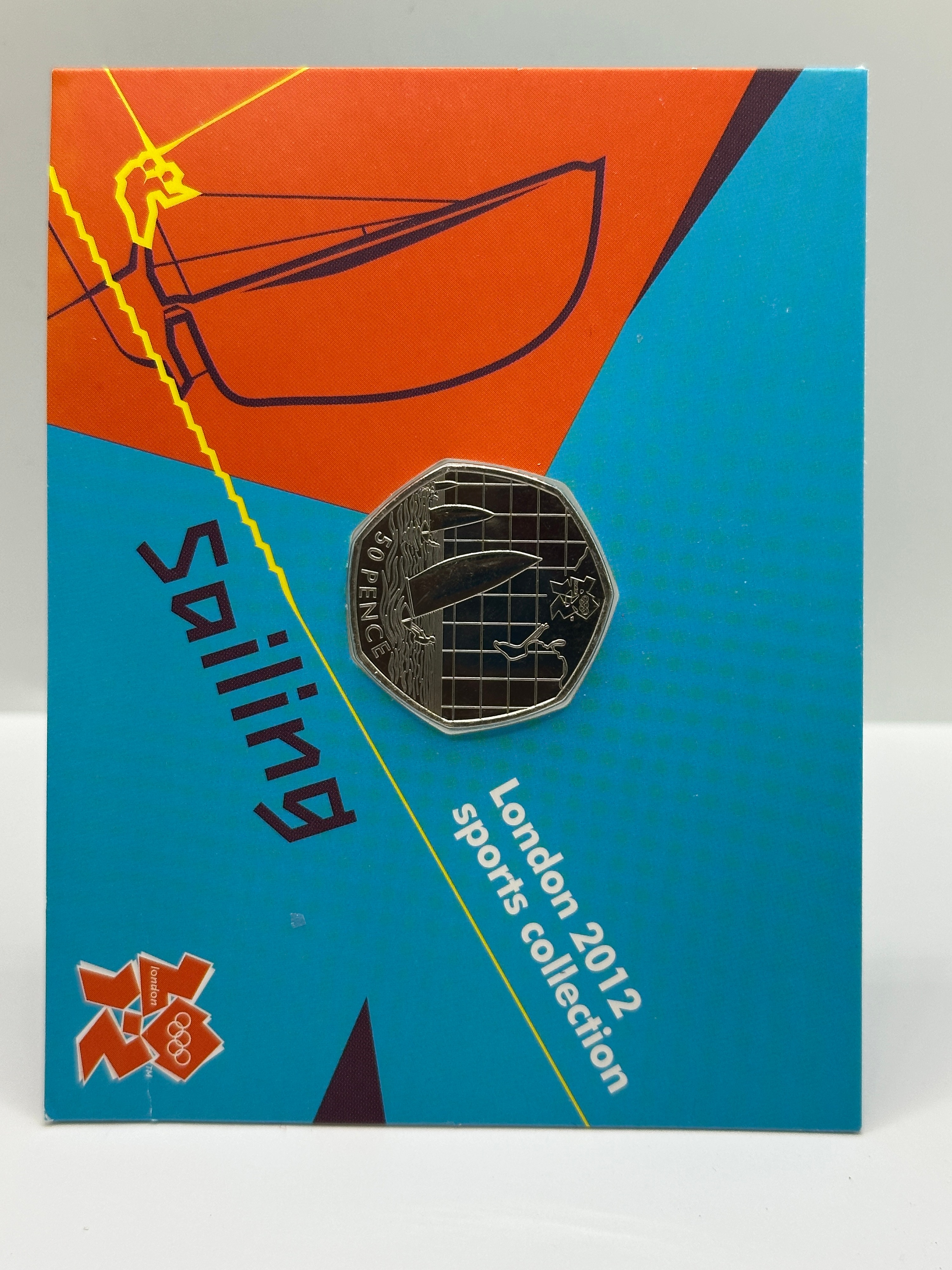 UK 2011 London 2012 Sports Collection Sailing 50 Pence Coin