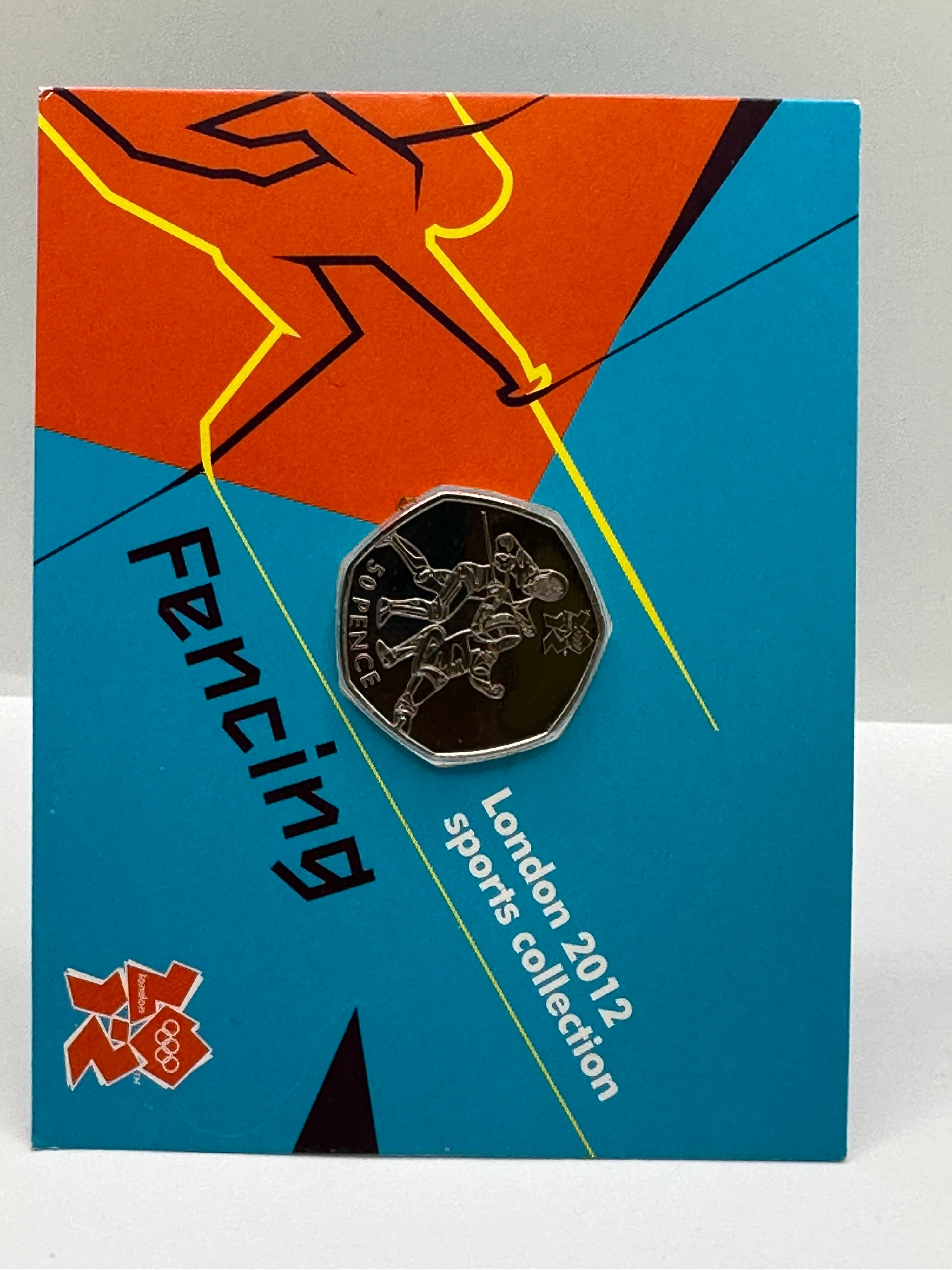 UK 2011 London 2012 Olympic Fencing 50 Pence Coin