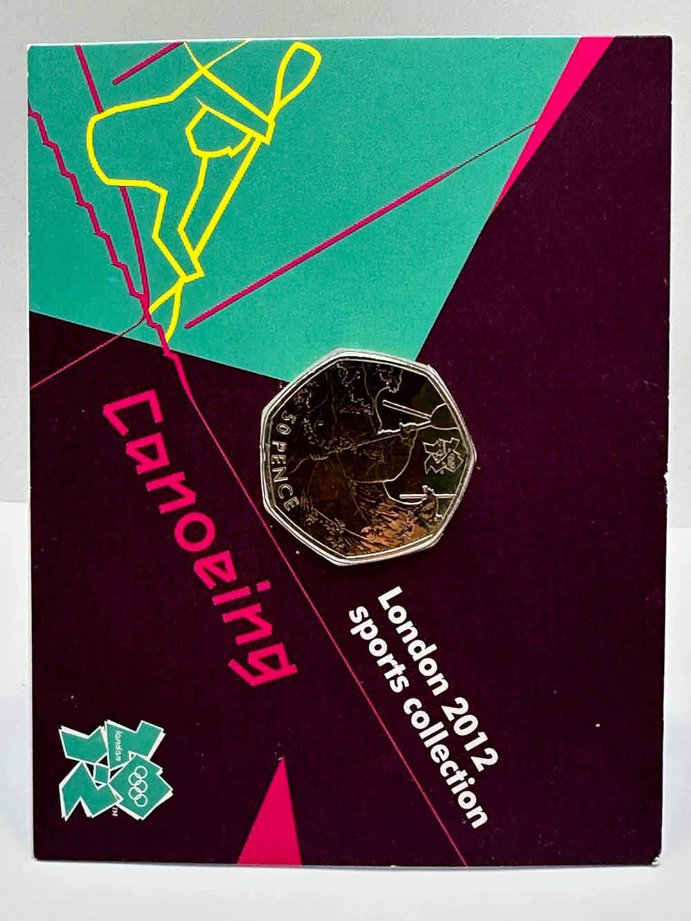 Lot 559: UK 2011 London 2012 Sports Collection Canoeing 50 Pence Coin