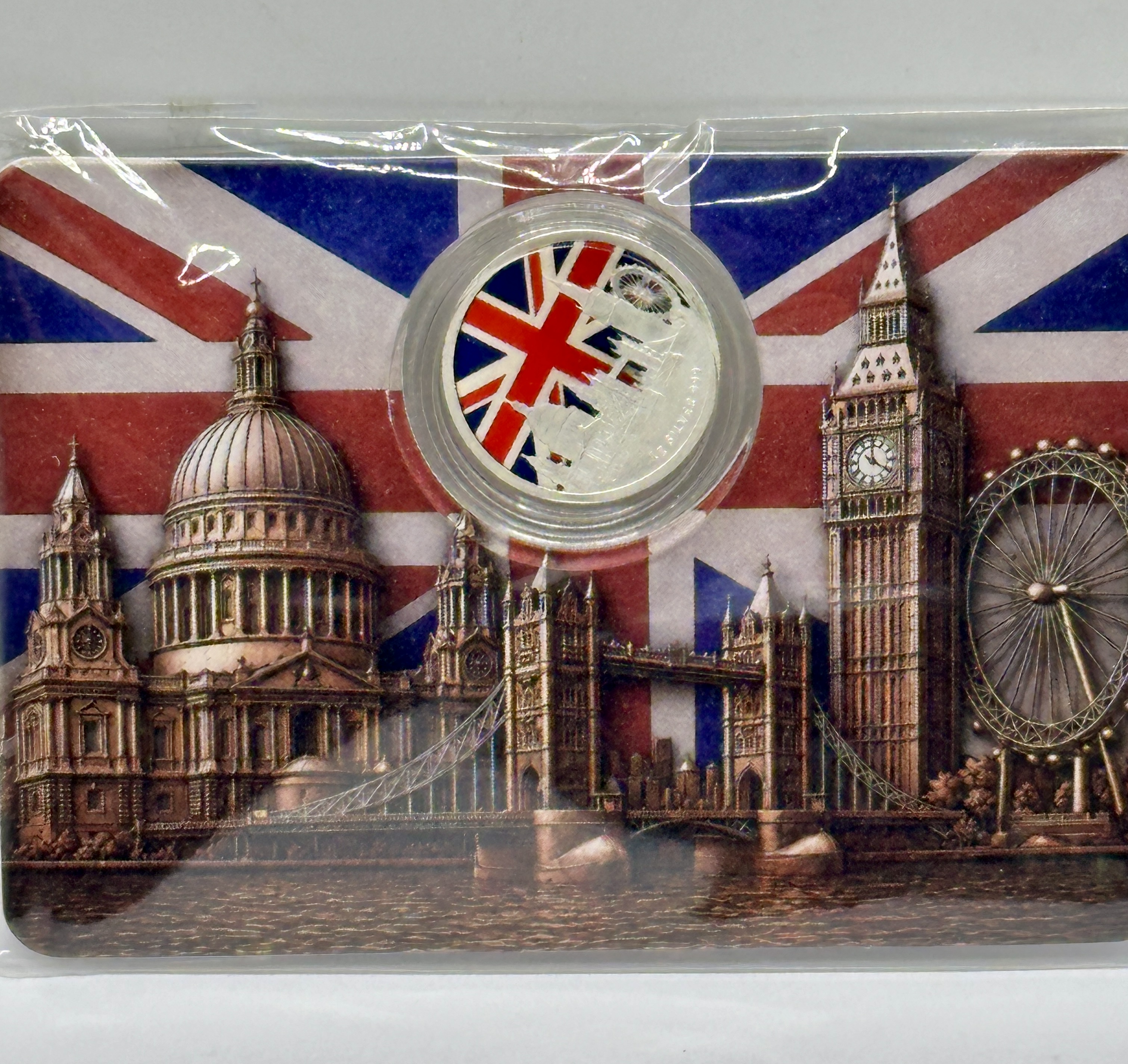 UK TBL MINT .999 Silver 1 Gram London Skyline Round