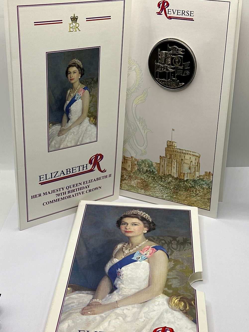 Lot 163: UK 1996 Queen Elizabeth II 70th Birthday Five Pound Crown
