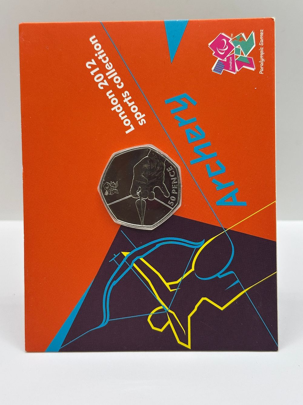 Lot 180: UK 2011 London 2012 Sports Collection Archery 50 Pence Coin