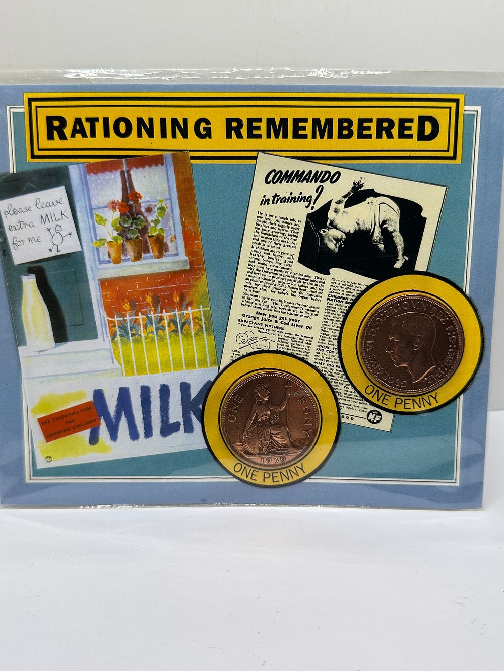Lot 197: UK 1939 George VI Penny and Rationing Remembered Ephemera Presentation Pack