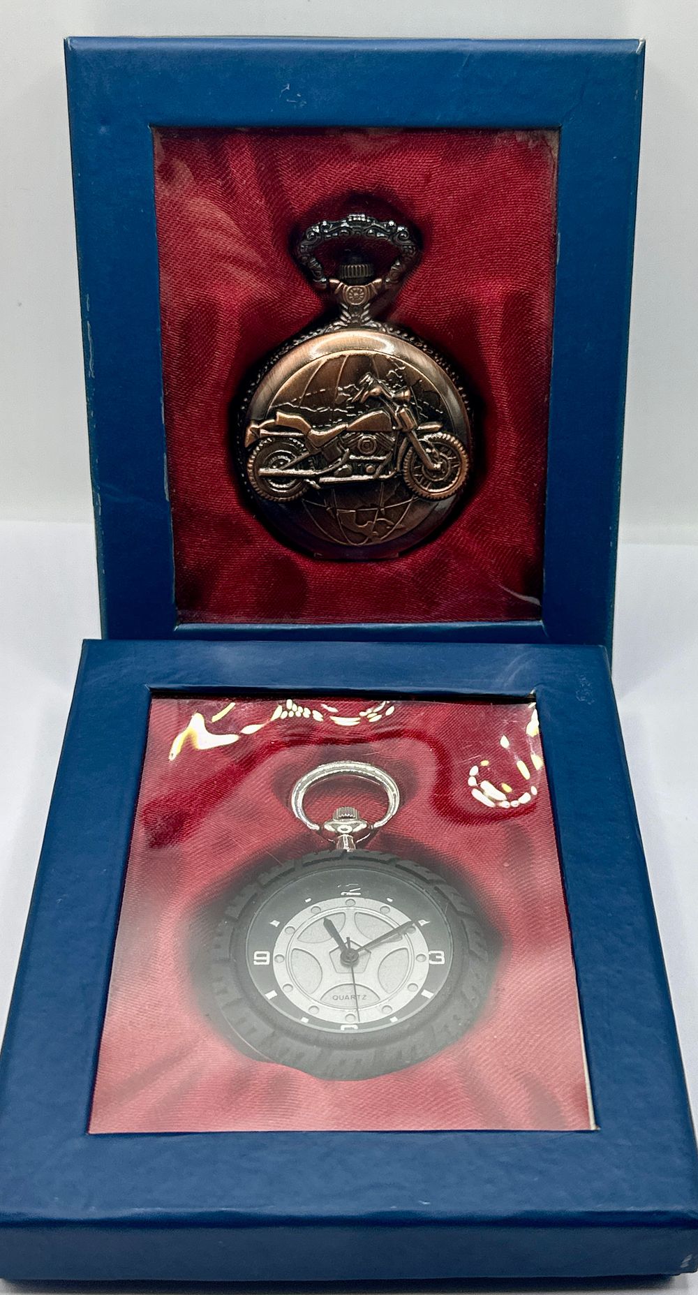 Lot 43: Two Novelty Pocket Watches and Presentation Case