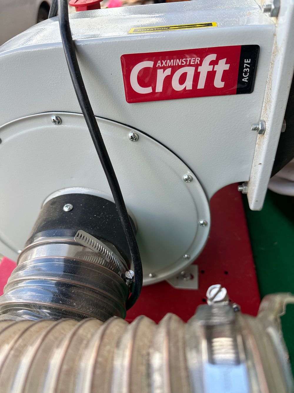 Lot 106: An Axminster Craft AC37E Workshop Dust Extractor and Fittings