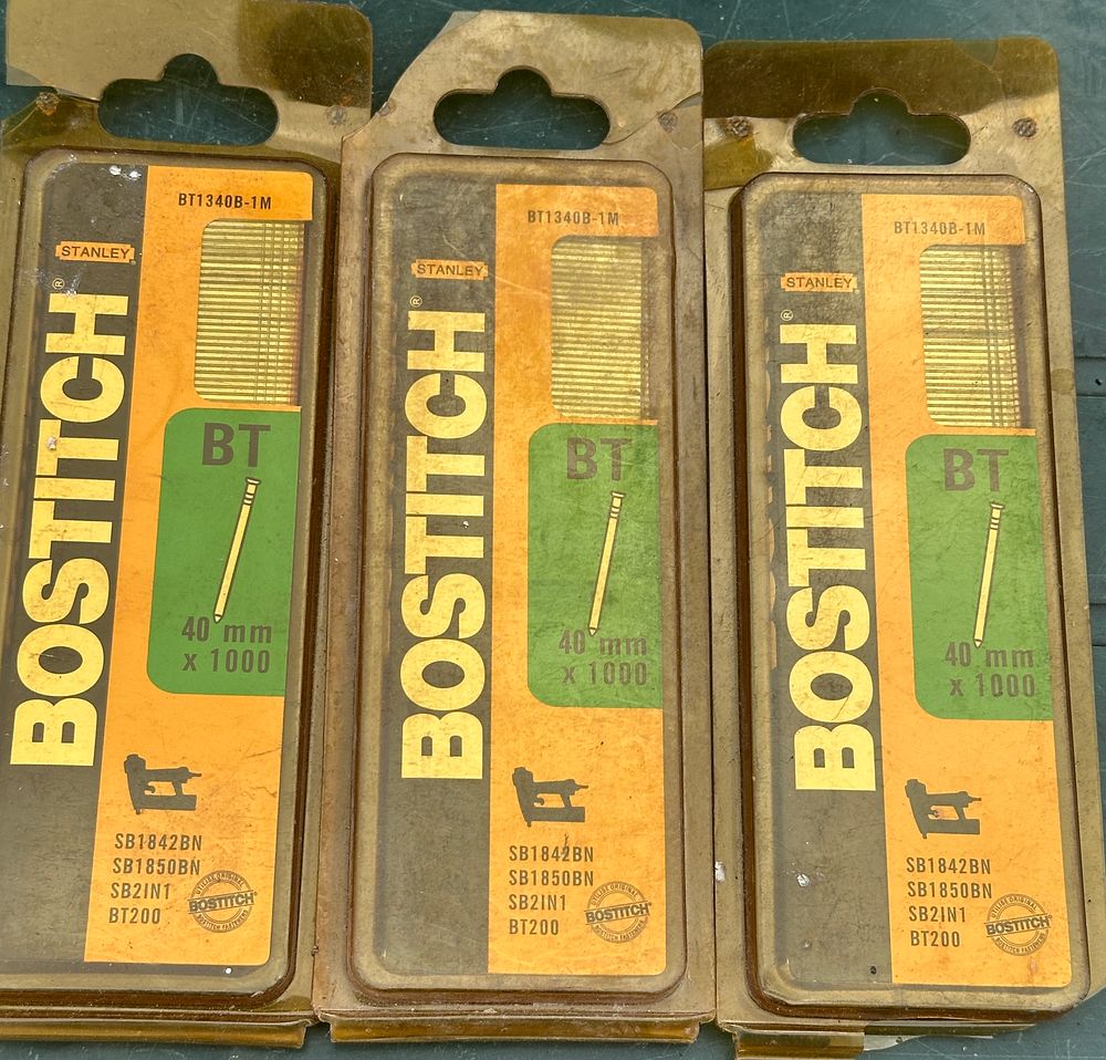 Lot 132: Three Packs of Stanley Bostitch BT1340B-1M Brad Nails