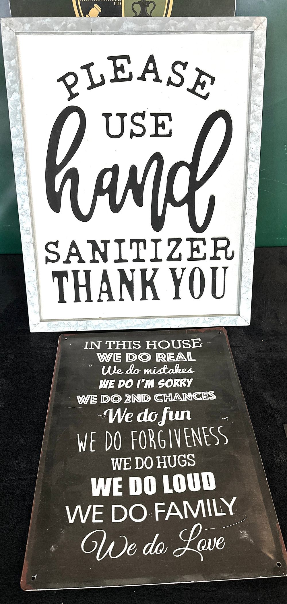 Lot 14: Two Contemporary Decorative Wall Signs