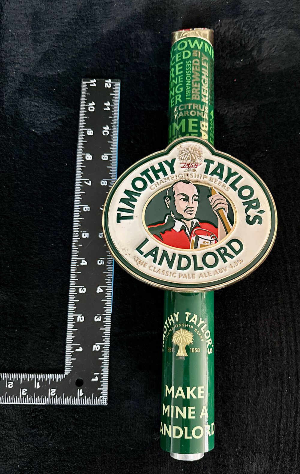 Lot 149: A Timothy Taylor Landlord Pub Beer Tap Handle