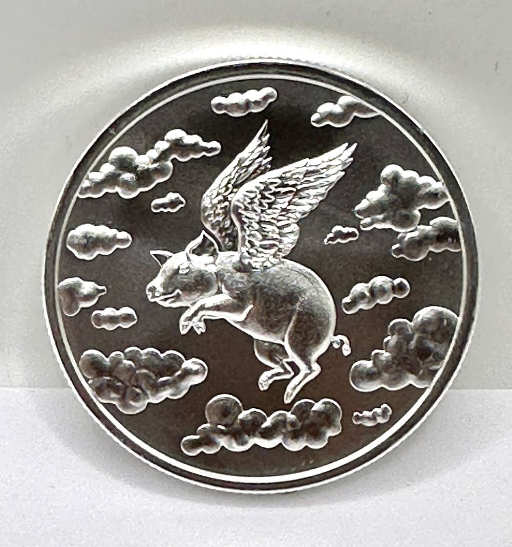 Lot 253: A 2023 Intaglio Mint .999 Fine Silver 1.5 Troy Ounce Round