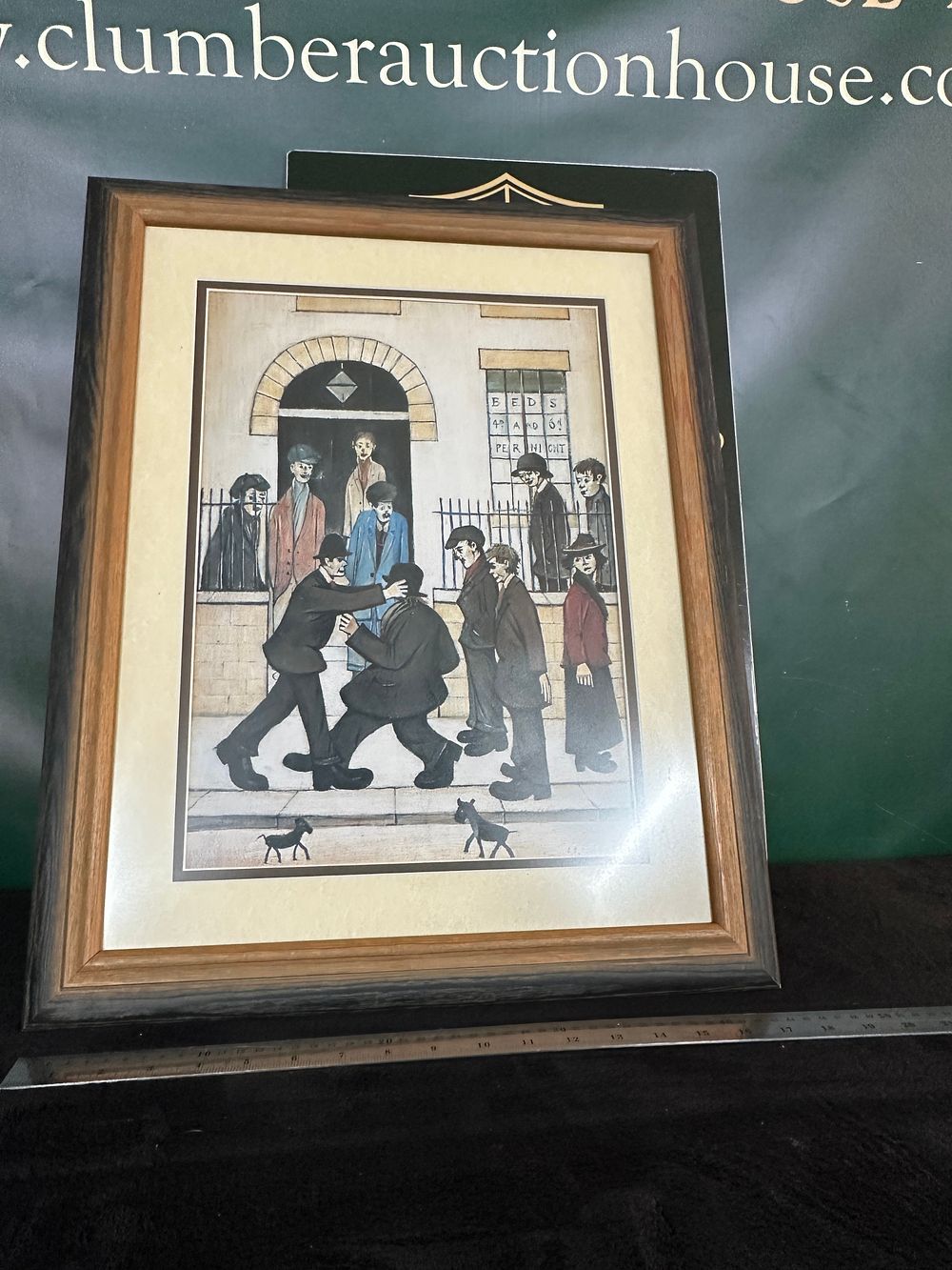 Lot 155: L. S. Lowry, A Fight, Framed Print