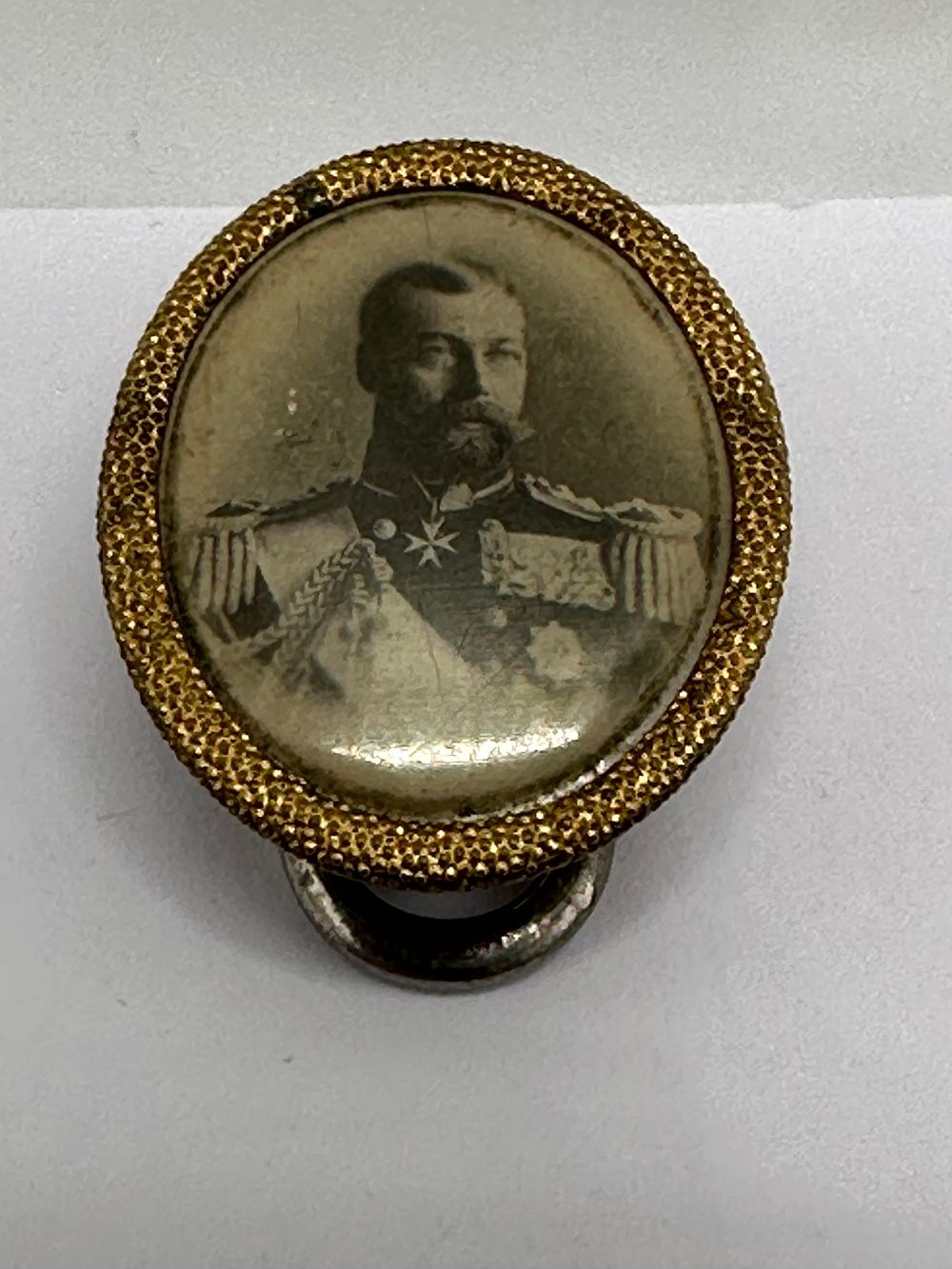 Lot 2: A 19th Century Commemorative Portrait Stud Depicting Tsar Alexander III
