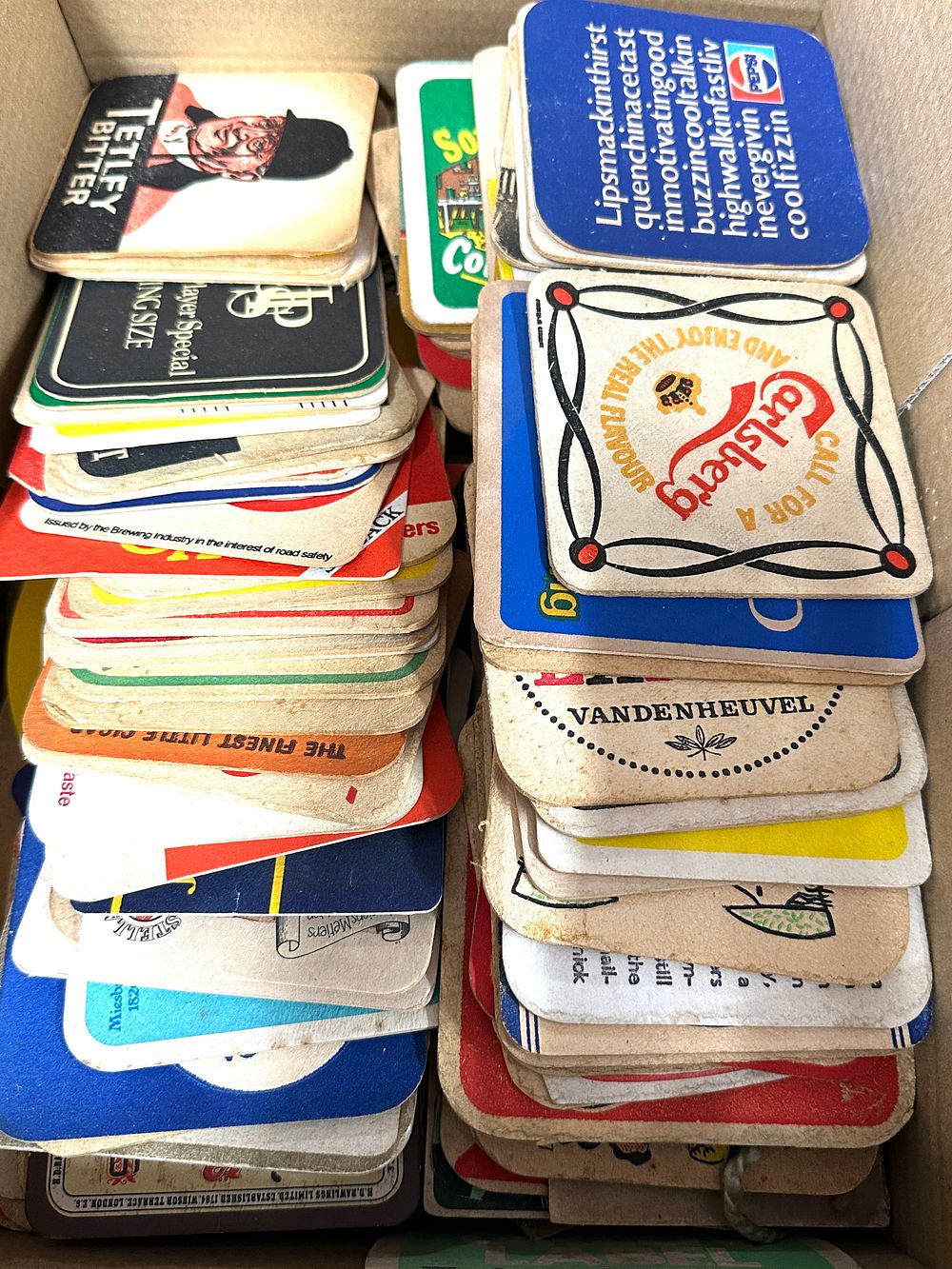 Lot 282: A Collection of Vintage Beverage and Tobacco Cardboard Mats