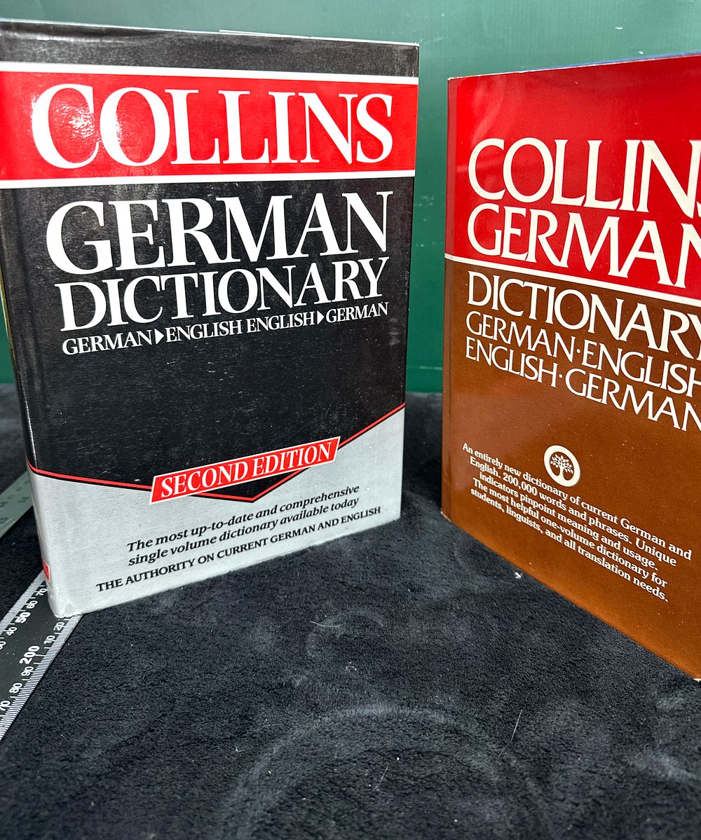 Lot 329: Two Collins German Dictionary Volumes, Second Edition
