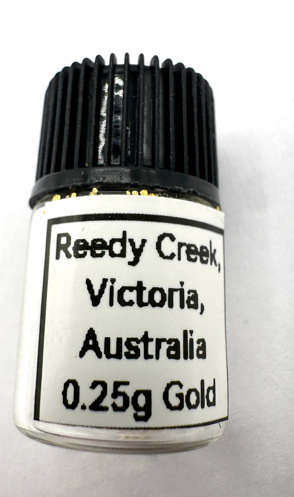Lot 377: Reedy Creek, Victoria, Australia 0.25g Gold Nugget and Flake Vial