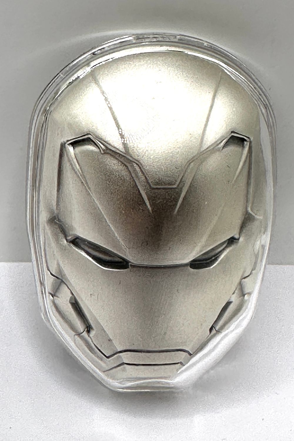 Lot 379: Fiji 2019 Marvel 0.999 Fine Silver 5 Dollars Iron Man Mask Coin