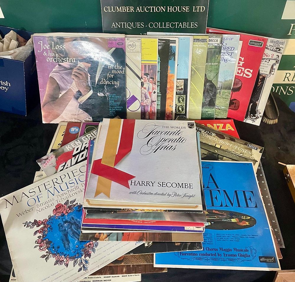 Lot 55: A Collection of Mid-20th Century Vinyl LP Records, Easy Listening and Classical