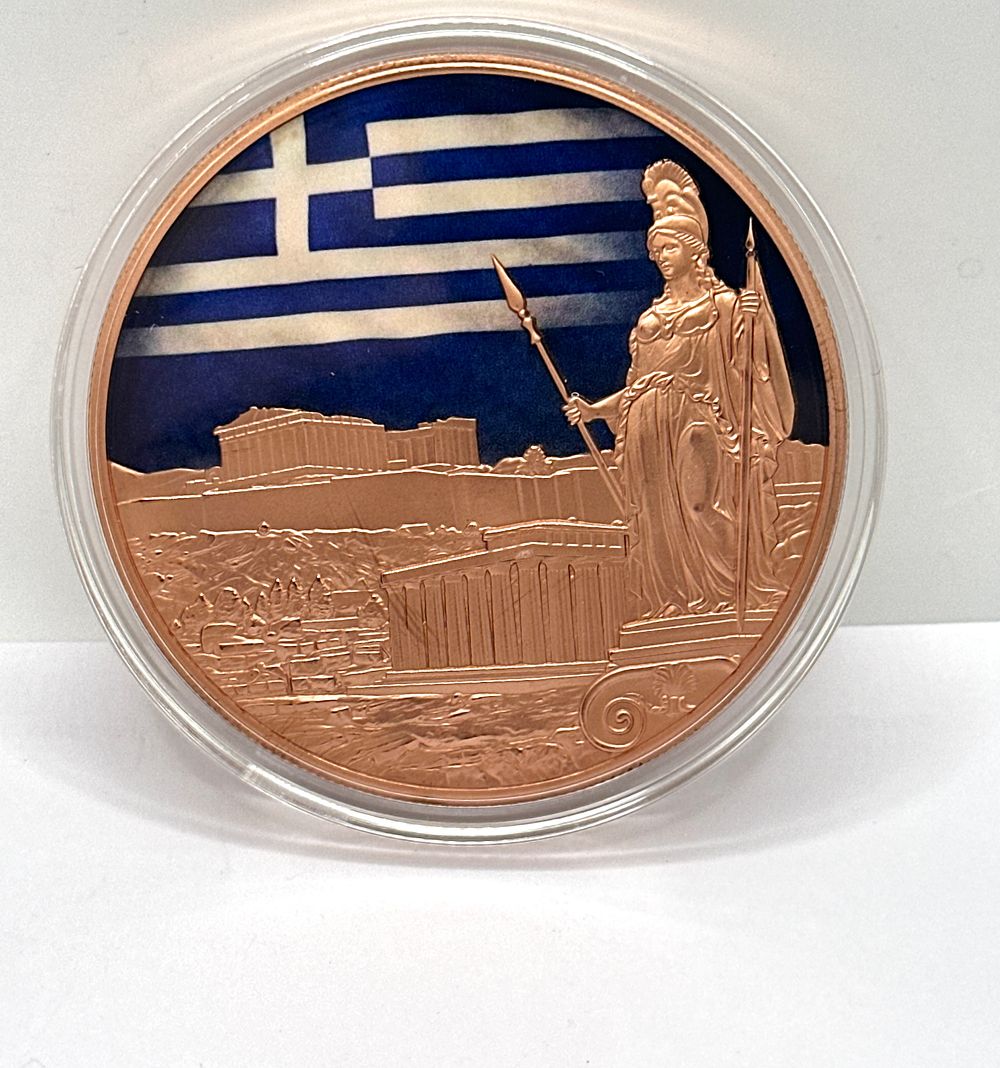 Lot 58: TBL Mint Cityscapes 5 AVDP Ounces .999 Copper Round