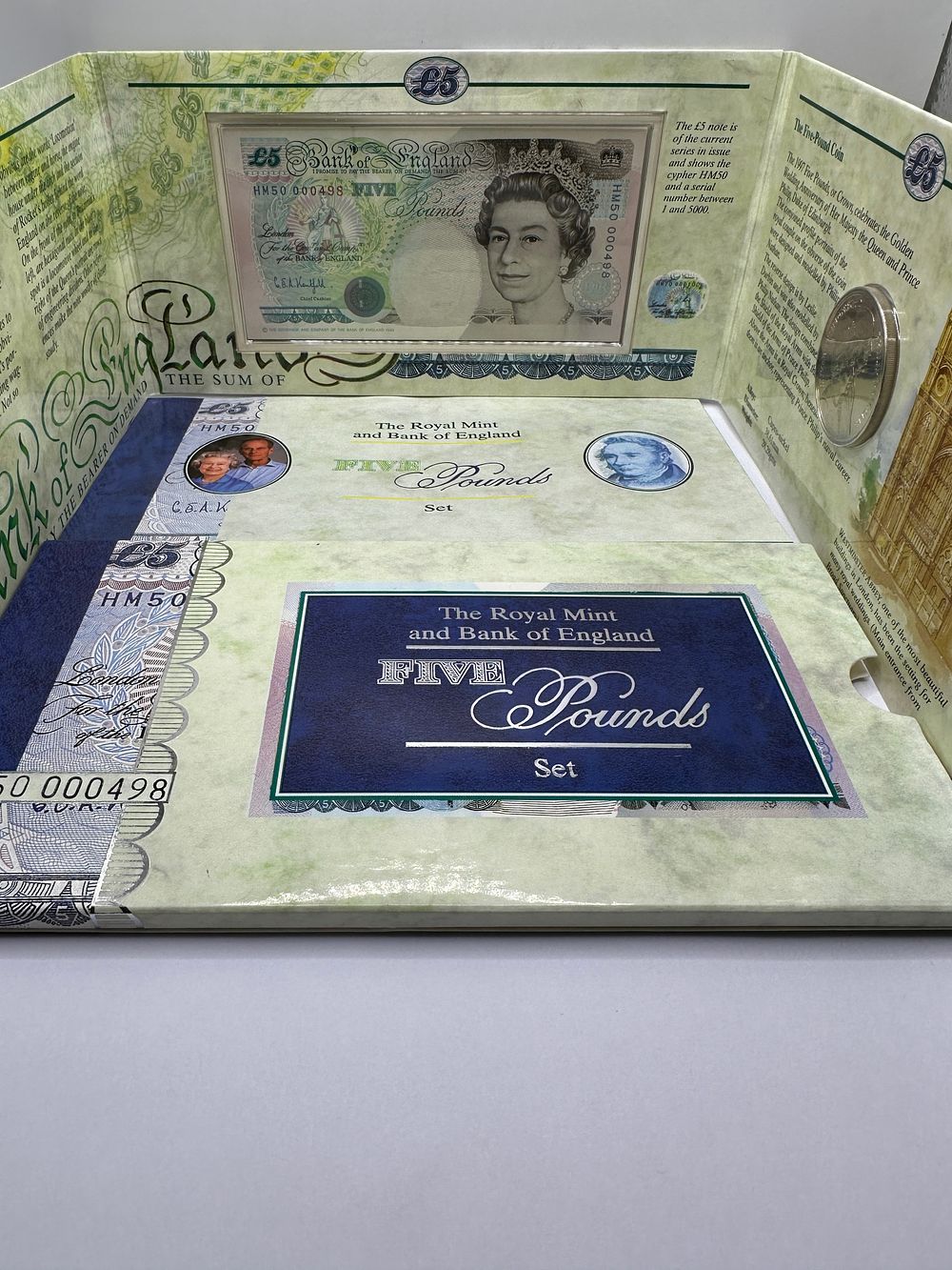 Lot 61: UK 1997 Royal Mint and Bank of England Five Pounds Set