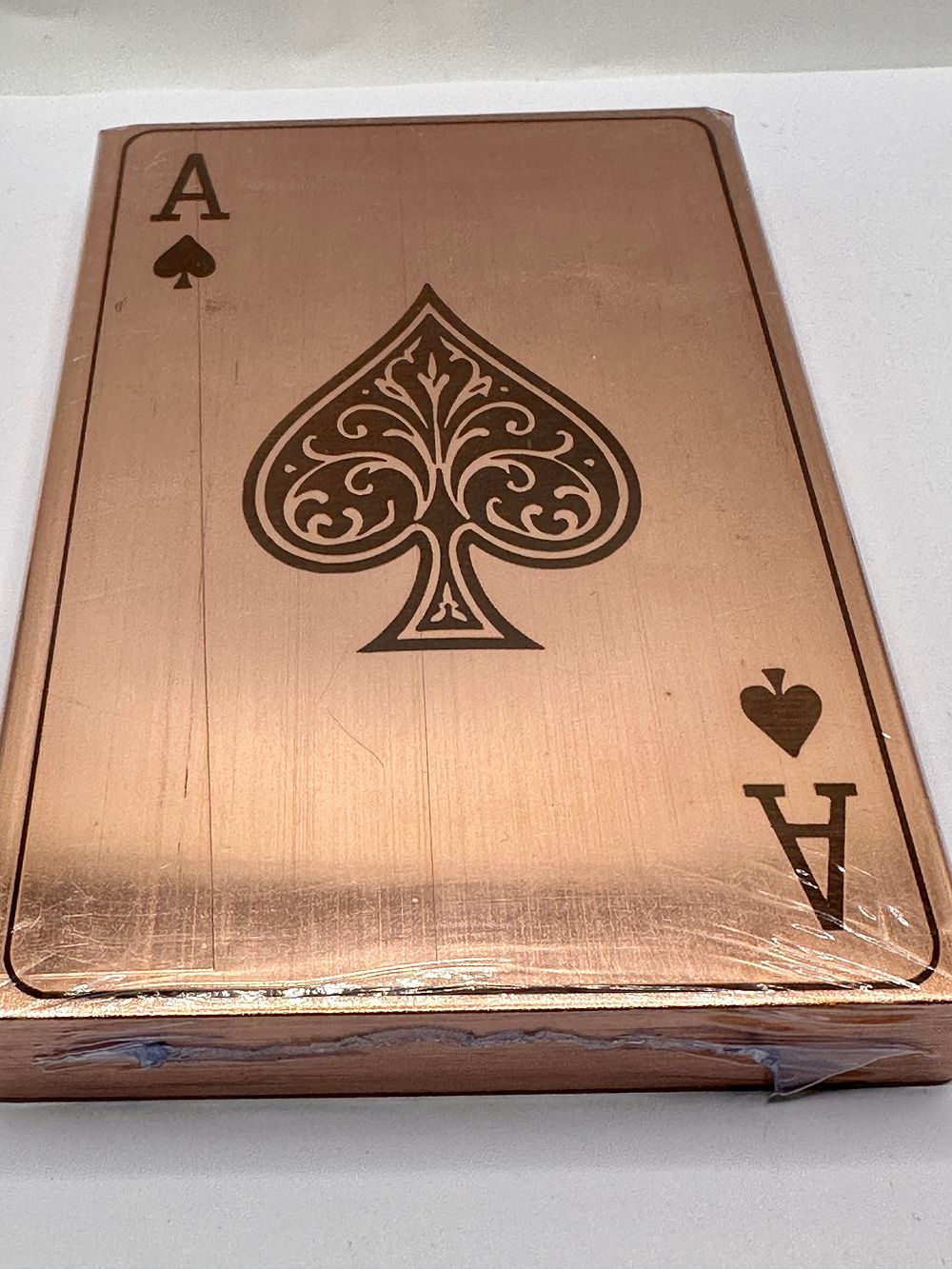 Lot 63: SI Bullion 1000g 999 Fine Copper Ace of Spades Bar