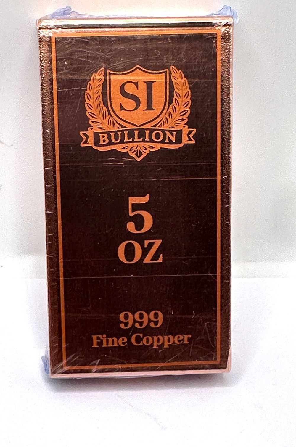 Lot 165: UK, SI Bullion, 5 oz Fine Copper Bullion Bar