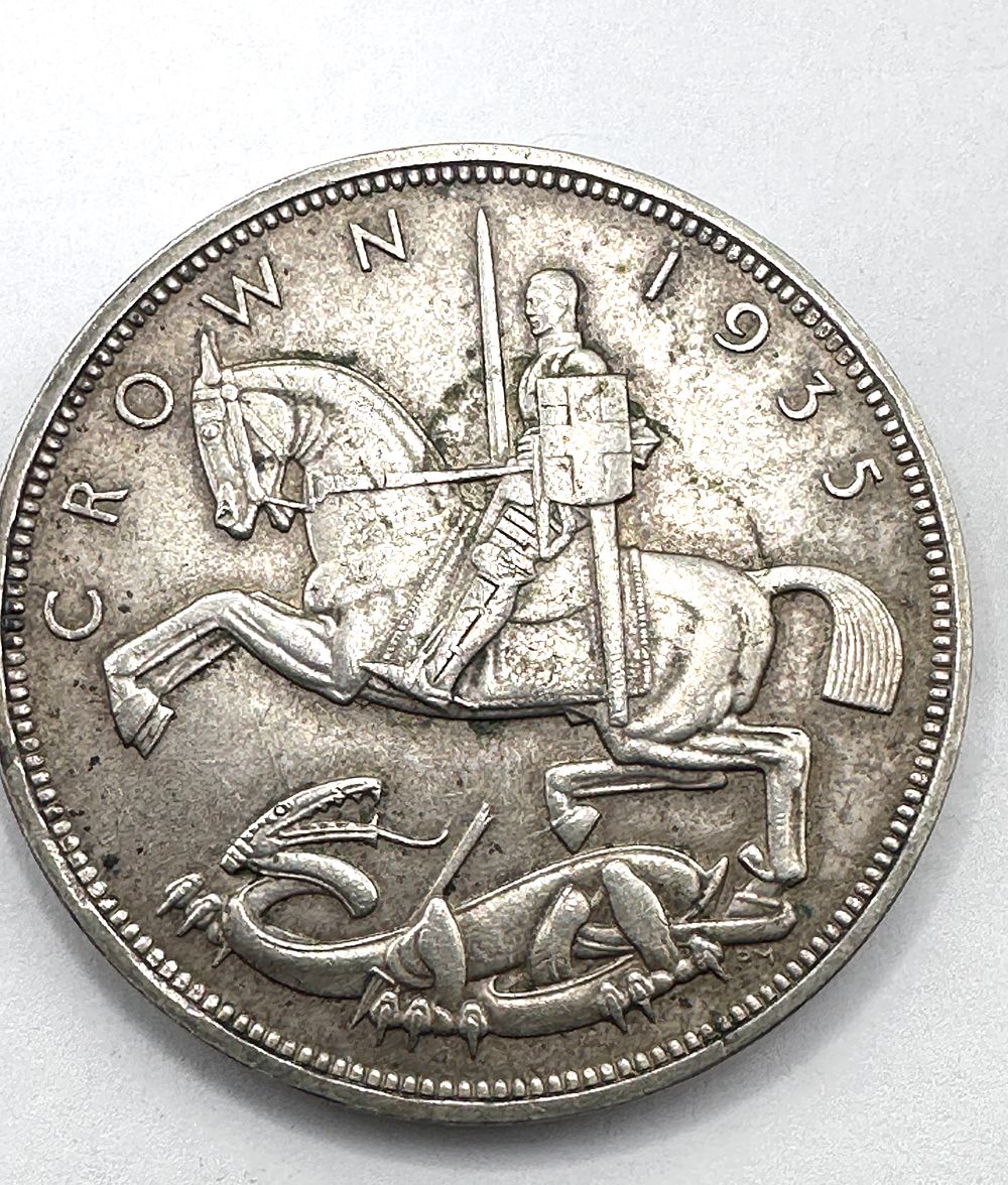 Lot 168: UK 1935 George V Silver Crown