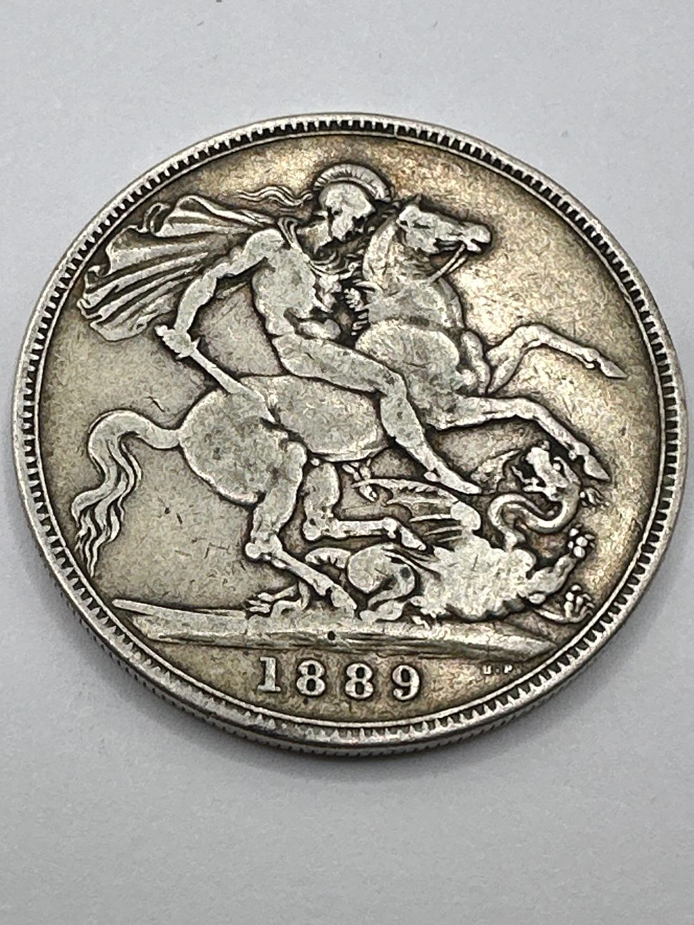 Lot 223: UK 1889 Victoria Jubilee Head Crown