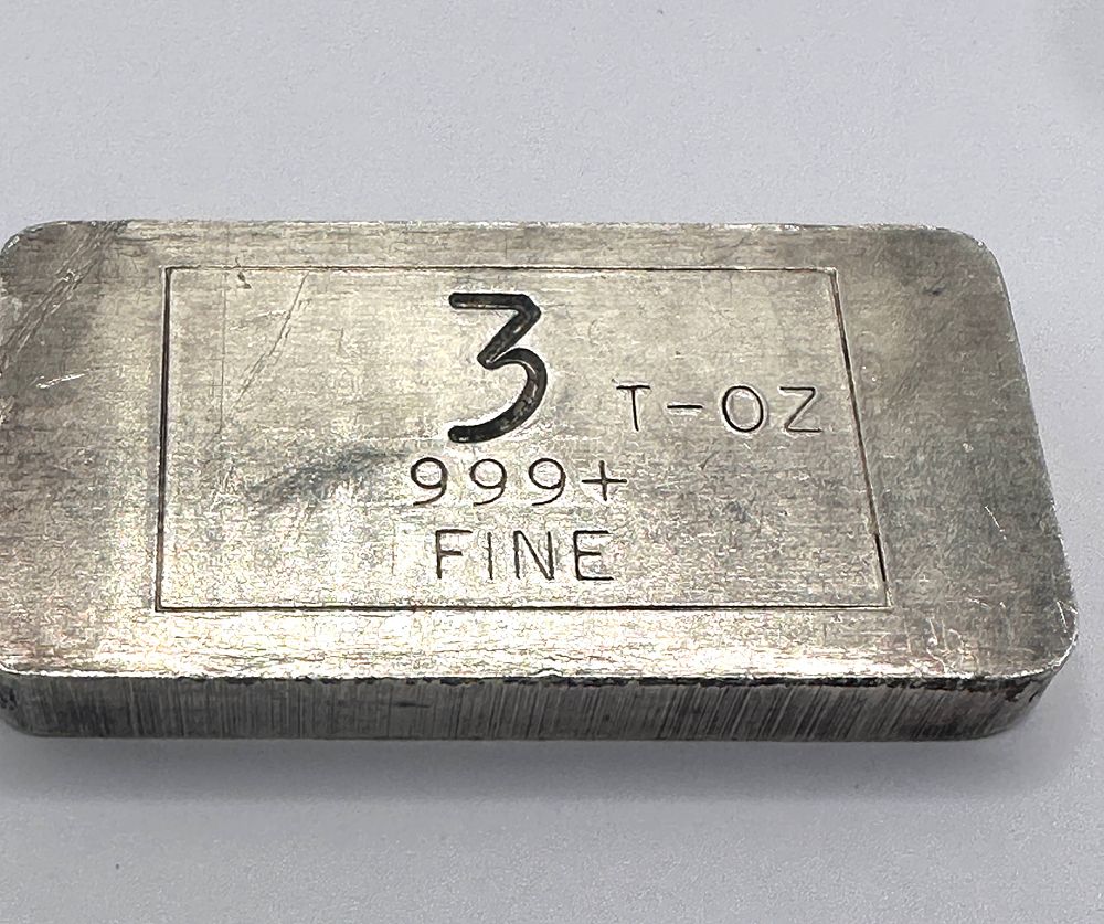 Lot 229: World Mint MFR 3 Troy Ounce .999 Fine Silver Bar