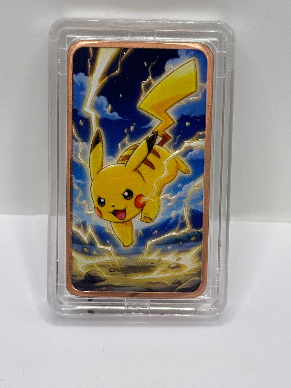 Lot 359: A 1 oz .999 Fine Copper Pikachu Bullion Bar