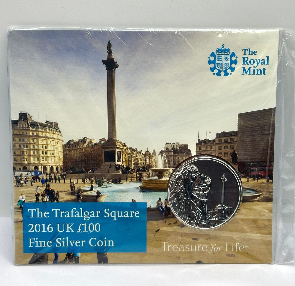 Lot 4: UK 2016 The Royal Mint 999 Fine Silver £100 Coin