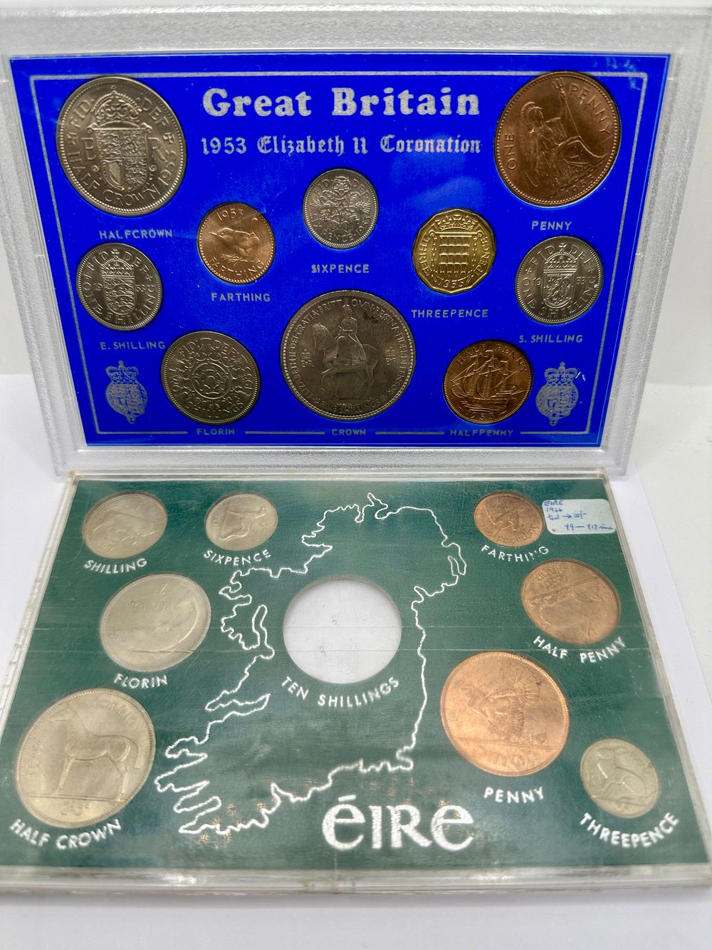 Lot 13: UK and Ireland Pre-Decimal Coin Sets including 1953 Coronation Set