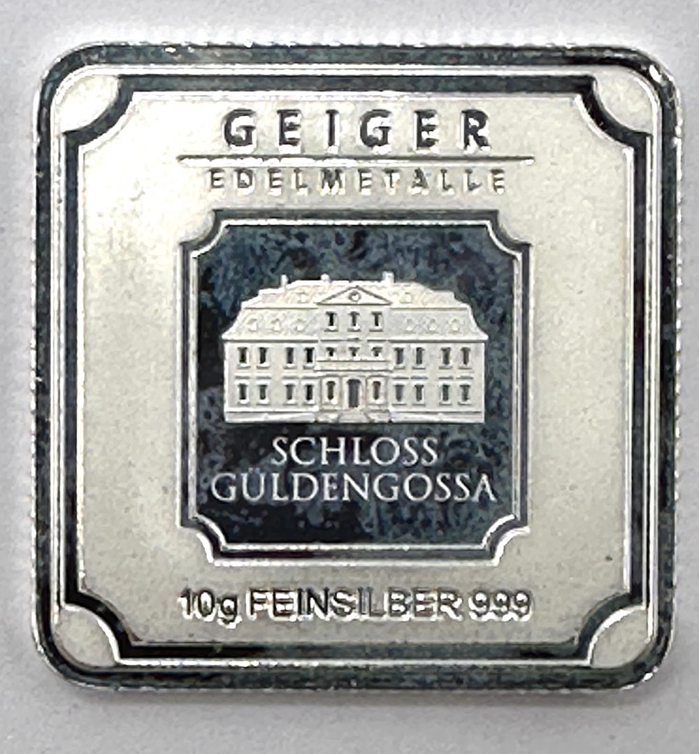 Lot 34: Geiger Edelmetalle 10g .999 Fine Silver Bar