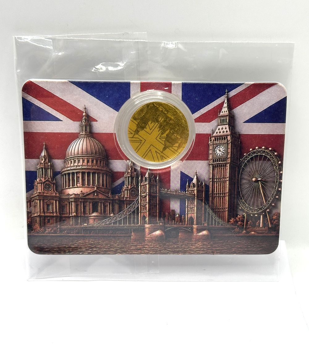 Lot 37: UK .999 Gold 1/1000 oz Commemorative Round, TBL Mint