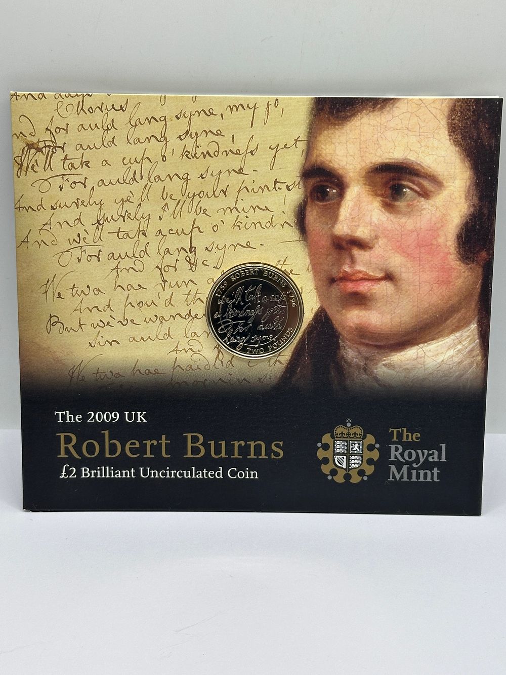Lot 51: UK 2009 Robert Burns £2 Brilliant Uncirculated Coin